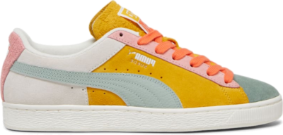 PUMA Suede Icons Of Unity Sneakers, Warm White/Yellow Sizzle Warm White,Yellow Sizzle 393750_01