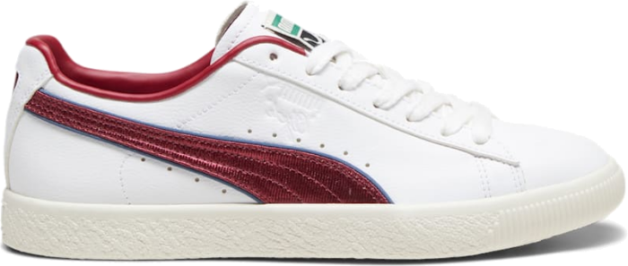 PUMA Clyde Varsity Sneakers, White/Regal Red White,Regal Red 394684_01