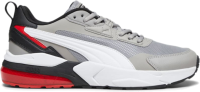 Men’s PUMA Vis2K Sneakers, Concrete Grey/White/Black Concrete Gray,White,Black 392318_04