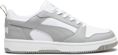 Women’s PUMA Rebound V6 Low Sneakers, White/Concrete Grey 392328_05