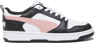 Women’s PUMA Rebound V6 Low Sneakers, White/Future Pink/Black 392328_11
