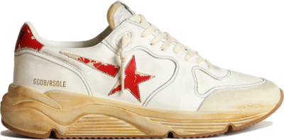 Golden Goose Running Sole White Red GMF00126.F003460.10575