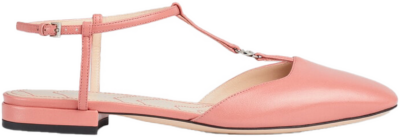 Gucci Double G Ballet Flats Pink Leather (Women’s) 754136 BKO00 6701