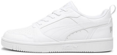 Puma Rebound V6 Low Sneakers, White, Size 36, White,Cool Light Gray 392328_03