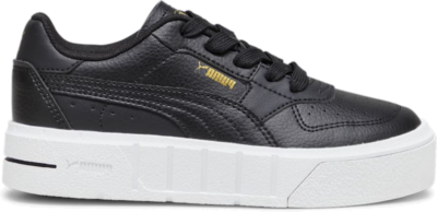 PUMA Cali Court Kids’ Leather Sneakers, Black/White Black,White 394385_02