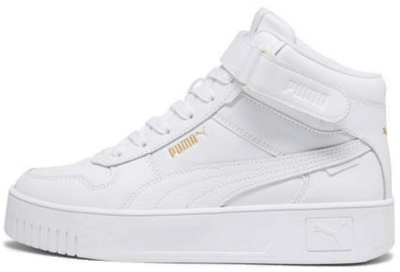 PUMA Carina Street Mid Women’s Sneakers, White/Gold White,Gold 392337_01