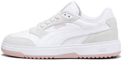 PUMA Doublecourt Women’s Sneakers, White/Future Pink White,Future Pink 394747_02