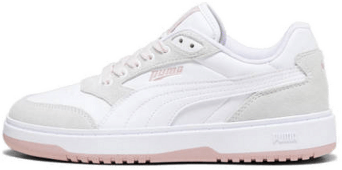 Puma pink and white hot sale sneakers