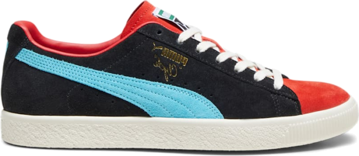 Women’s PUMA Clyde OG Sneakers, Black/For All Time Red 391962_04