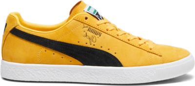 Women’s PUMA Clyde OG Sneakers, Yellow Sizzle/Black Yellow Sizzle,Black 391962_07
