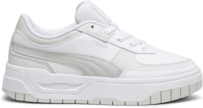PUMA Cali Dream Leather Sneakers Women, White/Feather Grey White,Feather Gray 392730_17