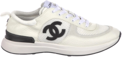 Chanel CC Logo Trainer White Black G37491