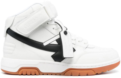OFF WHITE Off-White Out Of Office Mid Top White Black Gum OMIA259F23-LEA003-0110