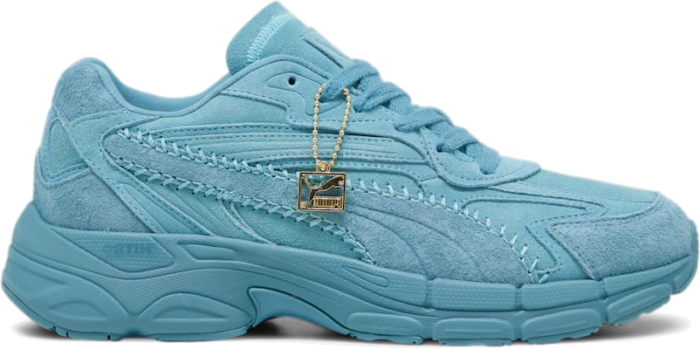 Women’s PUMA Teveris Nitro Reclaim Suede Sneakers, Bold Blue/Gold 392715_01