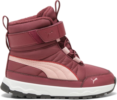 PUMA Evolve Kids’ Boots, Dark Jasper/Future Pink/Astro Red 392645_04