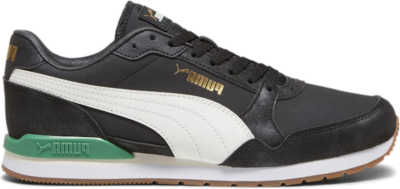 PUMA ST Runner 75 Years Sneakers, Black/Warm White/Archive Green 393889_02