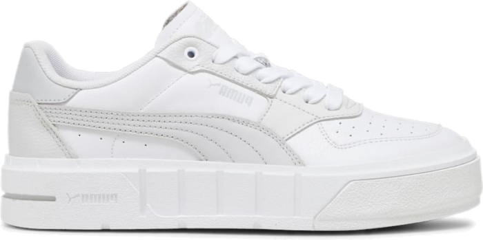 PUMA Cali Court Leather Women’s Sneakers, White/Cool Light Grey White,Cool Light Gray 393802_08 beschikbaar in jouw maat