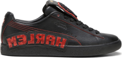 Women’s PUMA x Dapper Dan Clyde Sneakers, Black/Burnt Red Black,Black,Burnt Red 394491_01