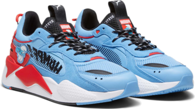 Women’s PUMA x The Smurfs Rs-x Sneakers, Light Blue/Red Light Blue,Red 393533_01