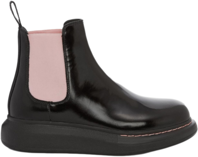 Alexander McQueen Hybrid Chelsea Boot Black Sugar Pink (Women’s) 586398WHX521123
