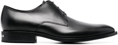 Balenciaga Wallstreet Almond-Toe Derby Shoe Black 694202WBDE01000