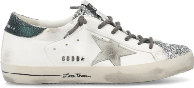 Golden Goose Super-Star Glitter Cream Silver (Women’s) GWF00101.F004787.82383