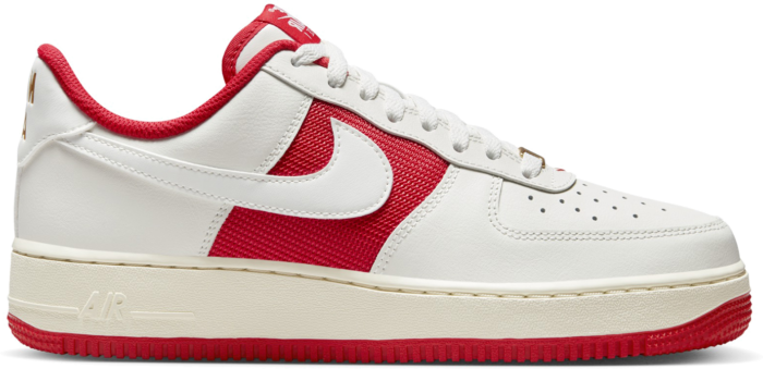 nike air force 1 white sail university red