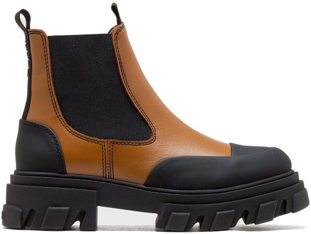 Ganni Cleated Low Chelsea Boot women Boots Black|Brown S2211-177