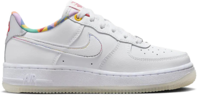Nike Air Force 1 Low LV8 White Playful Print (GS) FN8912-111