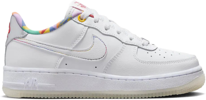Nike Air Force 1 Low LV8 White Playful Print (GS) FN8912-111