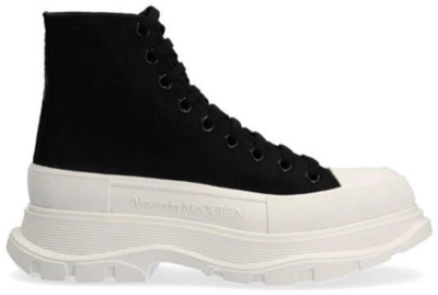 Alexander McQueen Tread Slick Lace Up Boot Black White 662678W4QK11320