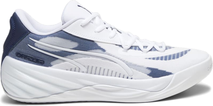 Men’s PUMA All-Pro Nitro Team Basketball Shoe Sneakers, Dark Blue White,Navy,Lime Squeeze 379081_03