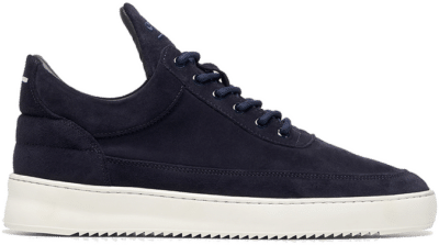 Filling Pieces Low Top Suede Organic Navy 10122791658