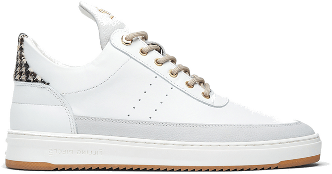 Filling Pieces Low Top Bianco Houndstooth White 10127791901