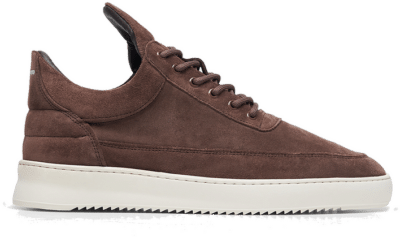 Filling Pieces Low Top Organic Suede Brown Brown 10122791909