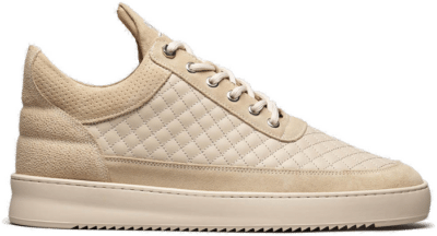 Filling Pieces Low Top Quilted Beige Beige 10100151919