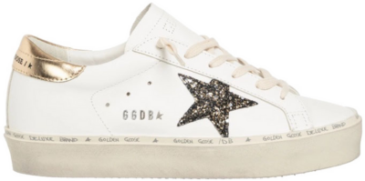 Golden Goose Hi Star White Glitter Gold (Women’s) GWF00118.F004724.11543