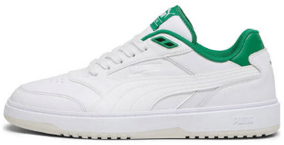 Women’s PUMA Doublecourt Sneakers, White/Archive Green White,Archive Green 393284_03