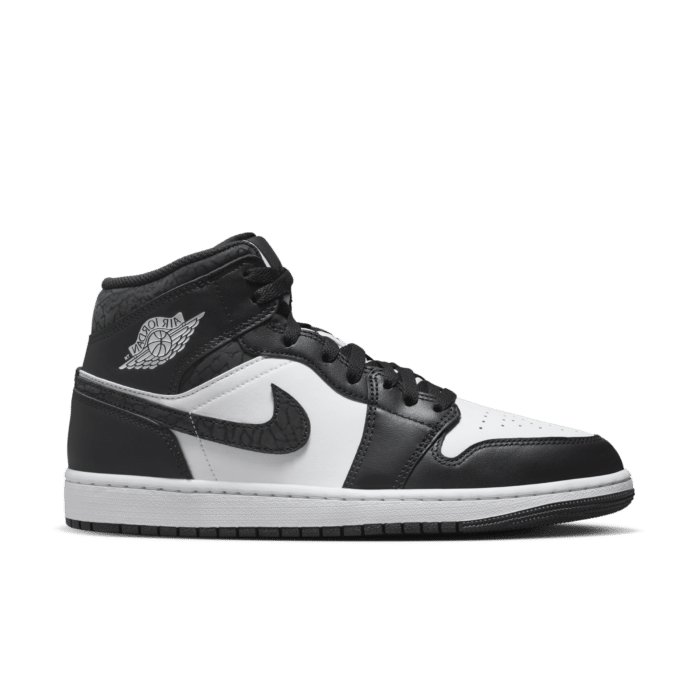 Nike Air Jordan 1 Mid Se Elephant Print Black Fb9911 001