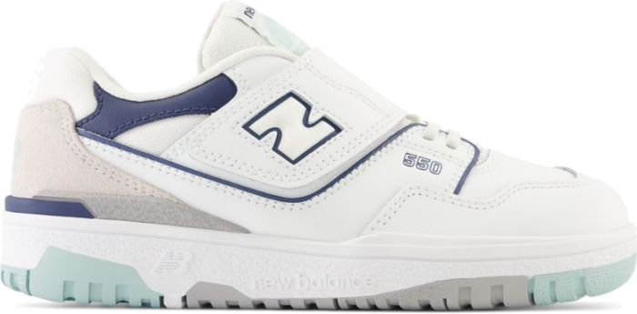 New Balance Kinderen 550 Bungee Lace with Top Strap Grijs PHB550WA