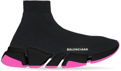 Balenciaga Speed 2.0 Black Fluo Pink (Women’s) 654045 W2DI8 1056