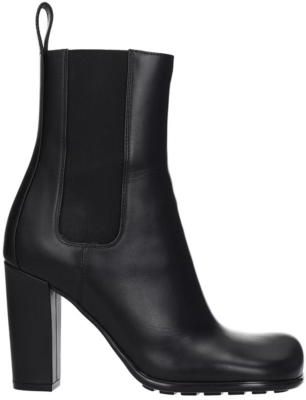 Bottega Veneta Storm Moulded Toe Leather Chelsea Boot Black (Women’s) 677271V1AY01000