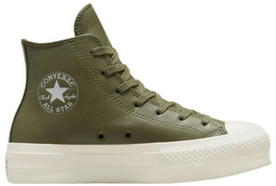 Converse Chuck Taylor All Star Lift Platform Leather White A07131C