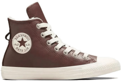 Converse Chuck Taylor All Star Leather Faux Fur Lining Brown A07946C