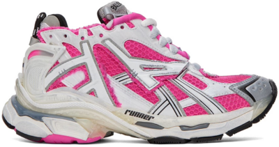 Balenciaga Runner White Fluo Pink (Women’s) 677402 W3RBN 9155