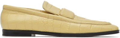 Bottega Veneta Croc-Effect Leather Loafer Yellow (Women’s) 651365V0G809311
