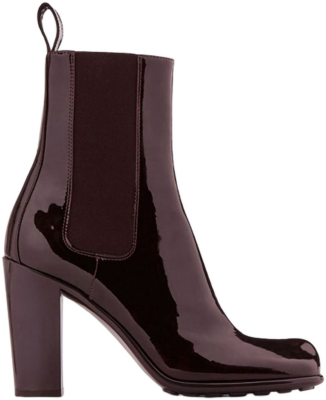 Bottega Veneta Patent Leather Ankle Boot Brown (Women’s) 684511V1AP06088