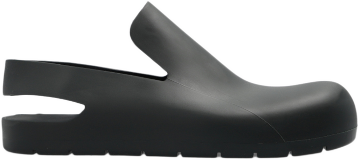 Bottega Veneta Rubber Slingback Puddle Shoe Black 658767V00P03223