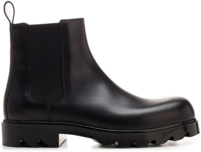 Bottega Veneta Strut Leather Chelsea Boot Black 679488V1AO01000
