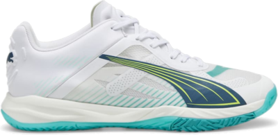Women’s PUMA Accelerate Nitro Sqd Indoor Sports Shoe Sneakers, White/Ocean Tropic/Sparkling Green 107673_01
